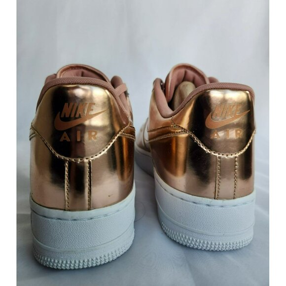 12.5 MEN\'S NIKE AIR FORCE ONE AF1 BRONZE / WHITE CQ6566-900 SNEAKERS main image 5